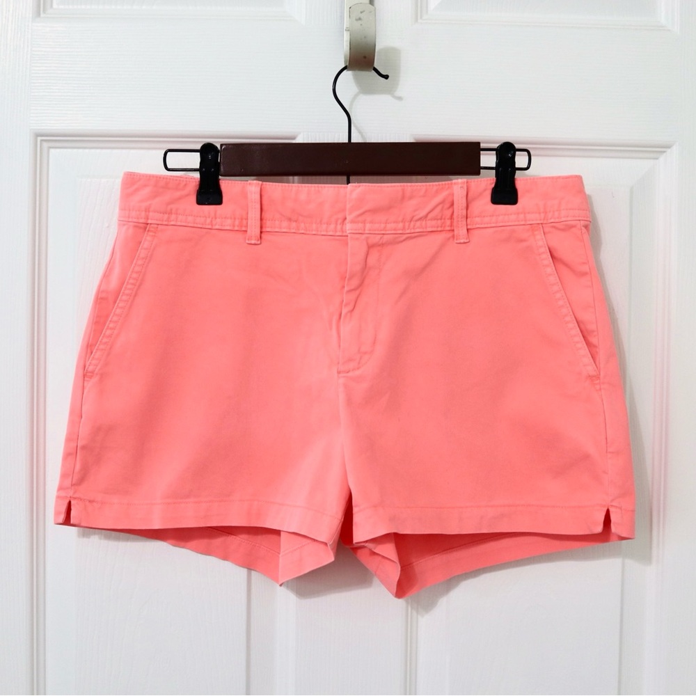 Neon pink Women's Chino Shorts, preppy, beach, summer, golf, tailored